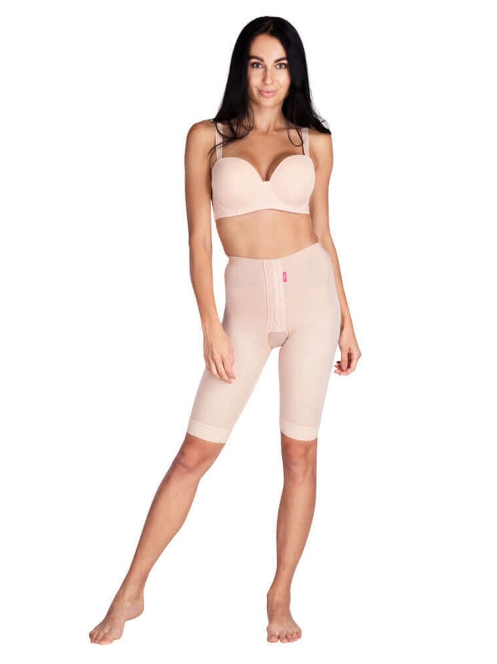 High-Waist Thigh Shaper Shorts in Nude